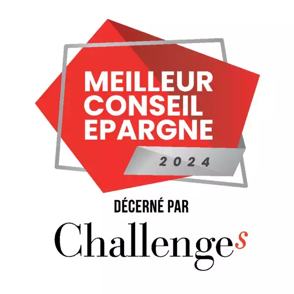 Logo Meilleur conseil épargne 2024 - décerné par Challenges