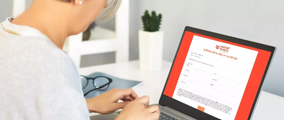 Ecran d'inscription webinaire