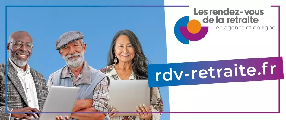 Logo Les rendez-vous de la retraite en agence et en ligne - rdv-retraite.fr